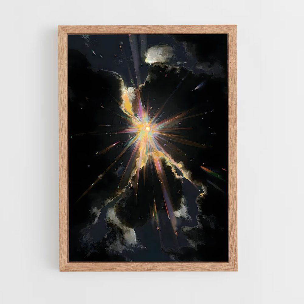 Poster Éclat Stellaire – affiche Art spatial (vue 4)